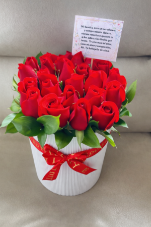 Cilindro  por 18 rosas R155